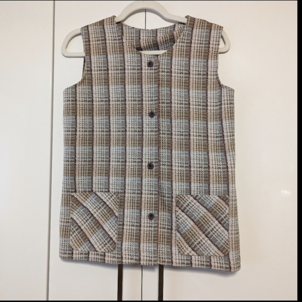 Vintage Leeds Tweed-Like Vest